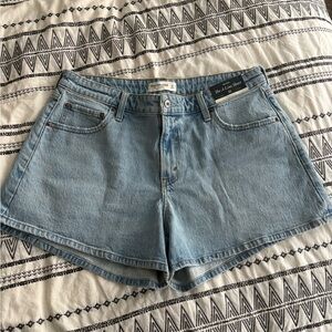 Light Blue Denim Women Shorts